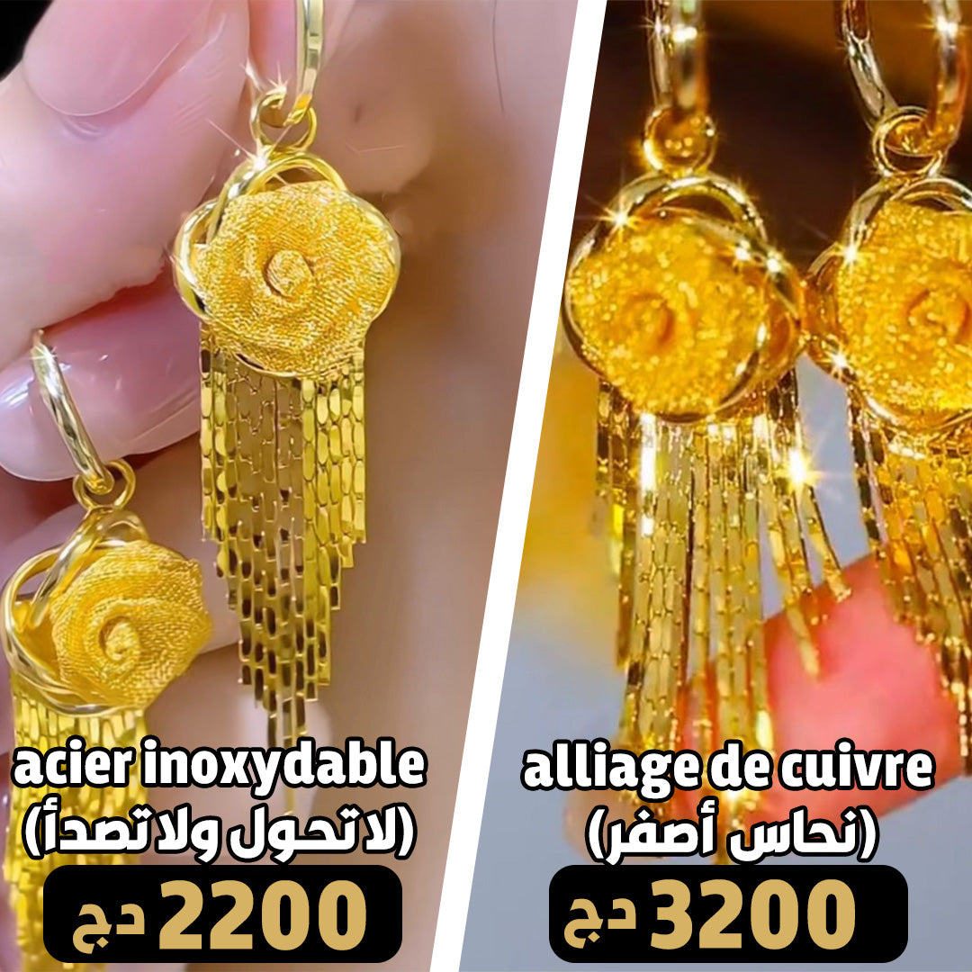 أقراط الشلال الذهبي المورد﻿